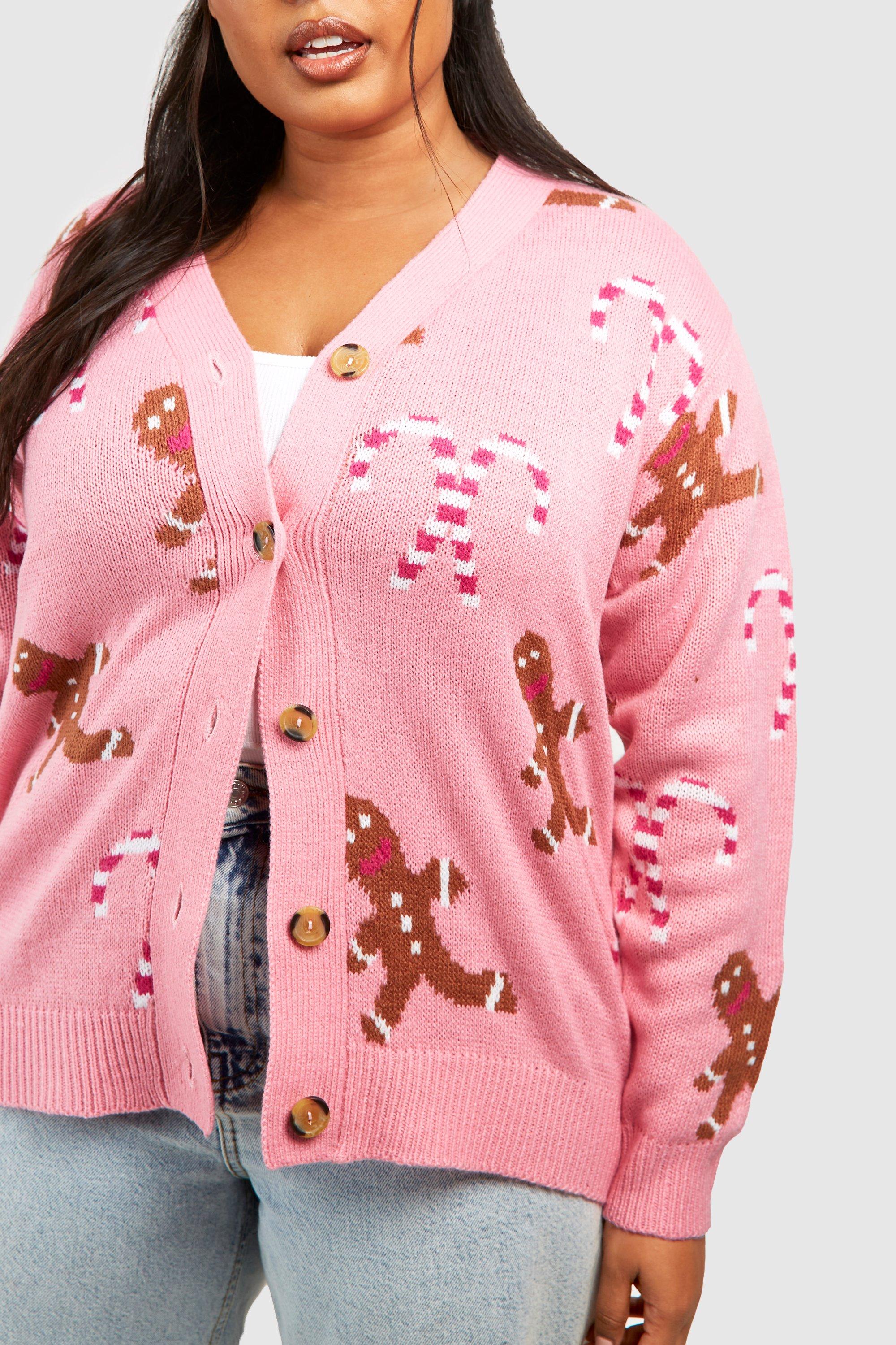 Light pink 2024 plus size cardigan